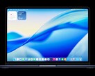 Apple 在最新的 macOS 26 Tahoe 测试版中，展示了一款没有凹槽的 MacBook。(图片来源： )Apple