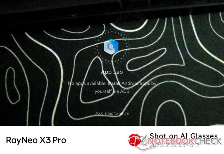 眼镜上的第三方应用程序空间