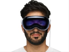 Apple Vision Pro EyeSight 功能可在耳机正面显示用户的眼睛。(图片来源： )Apple