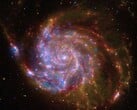 显示螺旋星系的图像。