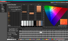 校准后的ColorChecker