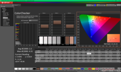 校准前的 ColorChecker