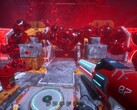 Astrometica Steam 截图显示了一座被红色粘液覆盖的建筑