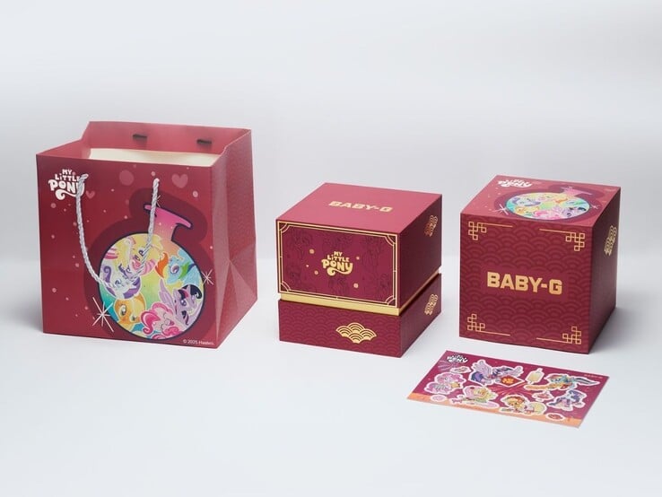 卡西欧 G-Shock Baby-G x My Little Pony BA-110XMLP25-7PFUN 手表。(图片来源:卡西欧)
