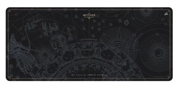 海盗船 MM300 2XL 防磨损布游戏鼠标垫Witcher 3 - 狂猎十周年纪念版。(图片来源：海盗船）