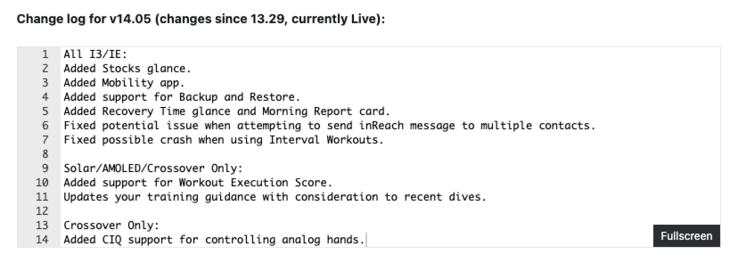 Garmin Instinct 3 系列测试版 14.05 的发布说明