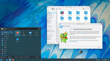 Fedora Kinoite 使用 KDE 作为桌面环境（图片：Fedora）。