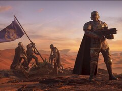 Helldivers 2》中手持武器的士兵。(图片来源:箭头)