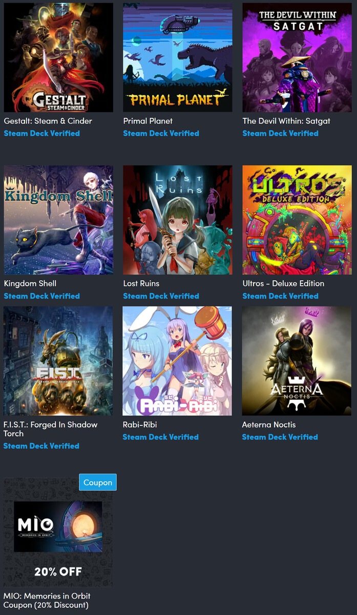 捆绑包的所有项目