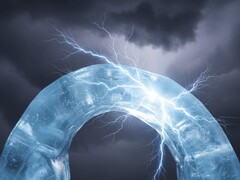 描绘弯曲冰块发电的装饰图像（图片来源：人工智能生成的图像）