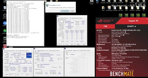 SuperPI在6.9GHz下运行的屏幕截图
