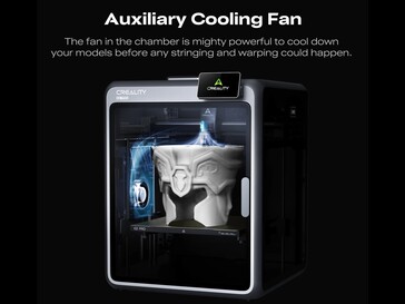 Creality K2 Pro 有一个辅助风扇。(图片来源：Creality）