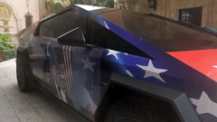 特朗普竞选团队的赛博特卡车(图片来源:Adin Ross/Kick)