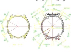 一份型号为A2292的FCC文件包括这个圆形智能手表的示意图。(图片来源：FCC ID.io)