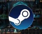 一张展示 Steam 标志和游戏《Iratus: Lord of the Dead》的图片,该游戏当前售价低于 3 美元。