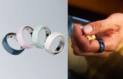 Oura Ring 4 现在也有陶瓷表壳可供选择。(图片来源：Oura）