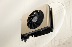微星GeForce RTX 5050 Inspire ITX采用优雅的金色设计(图片来源:微星)