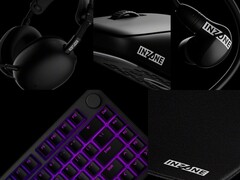 索尼 Inzone 游戏装备，包括 H9 II 耳机、E9 入耳式监听器、KBD H75 键盘、Mouse-A 游戏鼠标和鼠标垫。(图片来源：美通社）