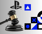带有法官槌的 PlayStation 横幅（图片来源：索尼 PlayStation，有编辑）。