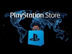世界地图上显示的PlayStation Store标志