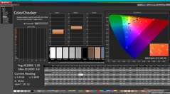 校准前的 ColorChecker