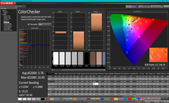 校准前的ColorChecker