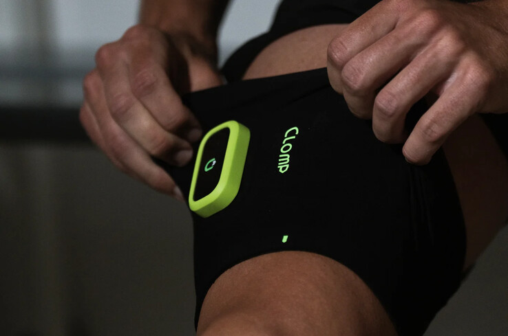 CLOMP 肌肉血氧饱和度跟踪可穿戴设备可以佩戴在腰带上。 图片来源：CLOMP