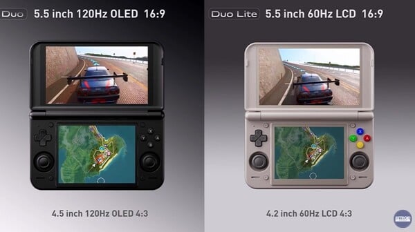 Retroid Pocket Duo 将配备 120Hz OLED 显示屏,而 Pocket Duo Lite 将配备 60Hz LCD 面板。