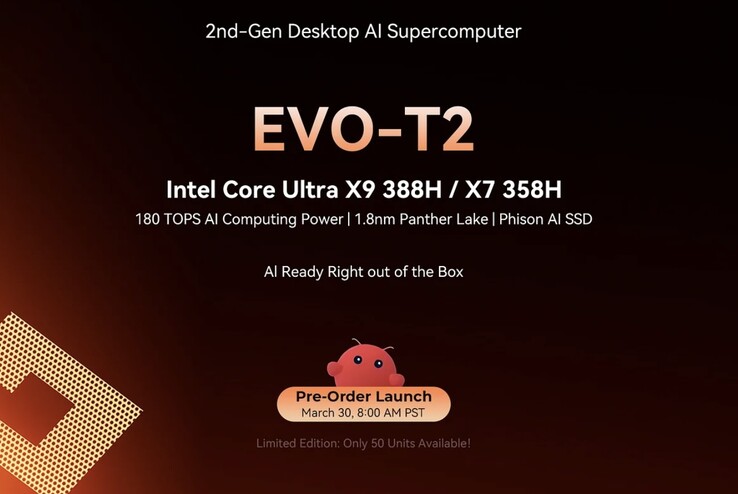 GMKtec Evo-T2 游戏迷你 PC 将于本月晚些时候开始预购。