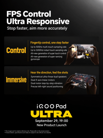 iQOO重点介绍了Pad Ultra专为游戏优化的操控功能和特性