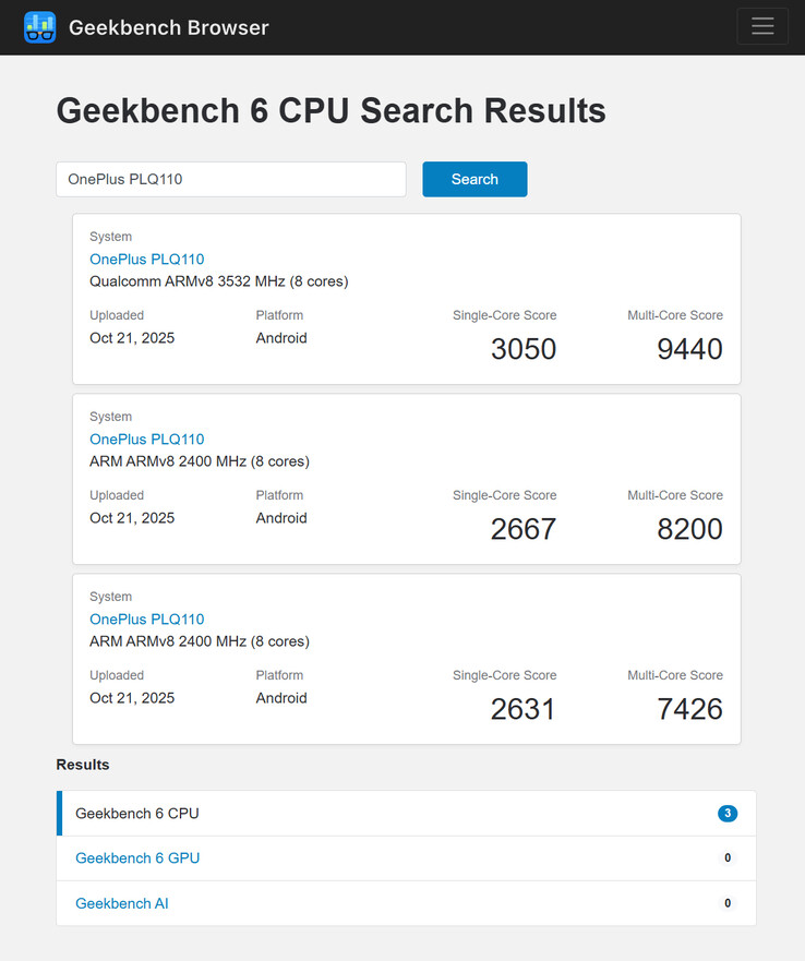(图片来源：Geekbench）