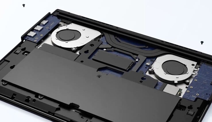 申克 Element 16 采用可更换电池、输入/输出模块、键盘、主板和风扇。(图片来源：Bestware）