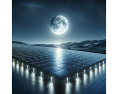 埃隆-马斯克宣布推出新型 &quot;特斯拉 LunaRoof &quot;太阳能组件，它还能在黑暗中发电（象征性图片：DALL-E / AI）