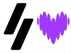 Winamp 和 Deezer 的徽标。