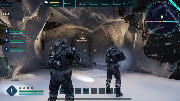 Everrail 中玩家聚集在地牢洞穴前的截屏(图片来源:SteamDB)