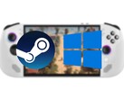 联想Legion Go S 可同时运行 SteamOS 和 Windows。(图片来源：联想、Steam、Windows 编辑）