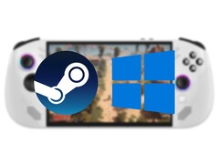 联想Legion Go S 可同时运行 SteamOS 和 Windows。(图片来源：联想、Steam、Windows 编辑）