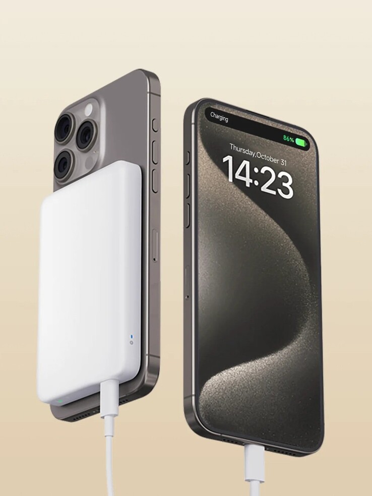 小米磁性电源 5000mAh。(图片来源：小米）