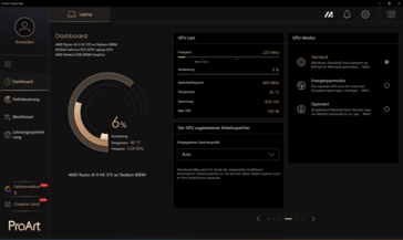 ProArt Creator Hub GPU 选项