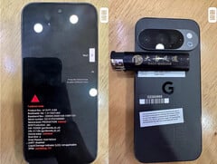 这里展示的谷歌 Pixel 10 是原型机，而非零售机。(图片来源：Goofish）
