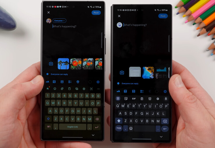 Galaxy Z Fold 特别版比普通版Galaxy Z Fold6 要大得多。（图片来源：Jeff Springer）