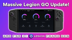 AMD FSR 3.1 和帧生成技术登陆联想Legion Go(图片来源:YouTube 上的 ETA Prime)
