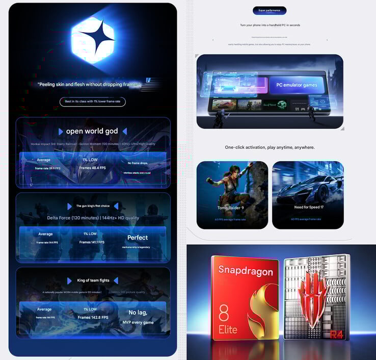 11 Air 的游戏亮点（图片来源：RedMagic - 机器翻译）