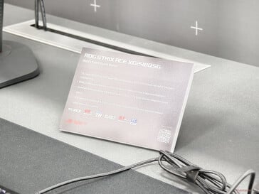 ROG Strix Ace XG248QSG 的主要亮点（图片来源：Notebookcheck）