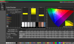 校准前的ColorChecker(P3)