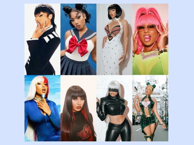 这只是 Megan Thee Stallion 的几套角色扮演服装。
