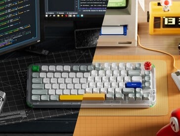 Nuphy kick75 混合外形无线机械键盘。(图片来源：NuPhy - 已编辑）