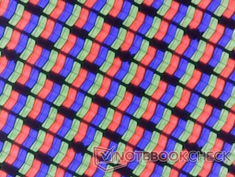 清晰的 RGB 子像素