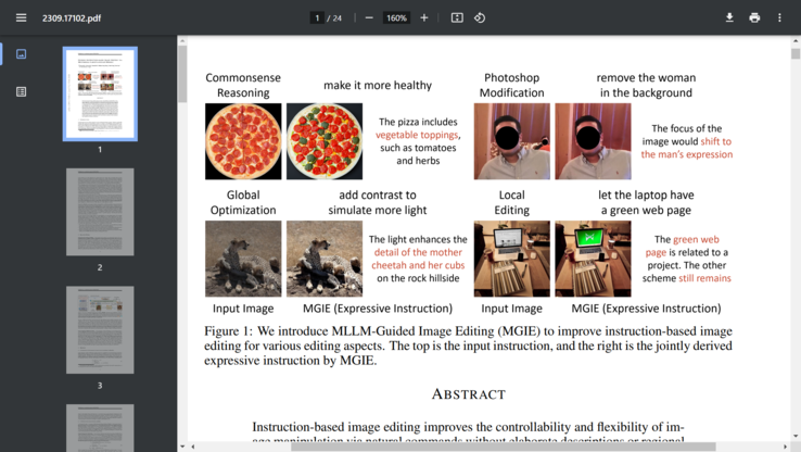 Apple 开发了一种新的人工智能图像编辑模型。(来源：ArXiv）