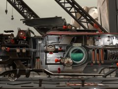 在《FAR：孤帆》中，玩家必须使用一艘奇特的风帆驱动陆地船，引导自己的角色穿越干涸的海底。(图片来源：Steam）